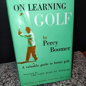 On Learning Golf by Percy Boomer Book
